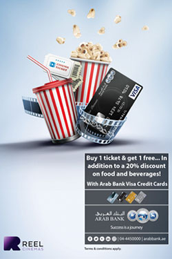 Arab Bank offers you an amazing cinema deal!